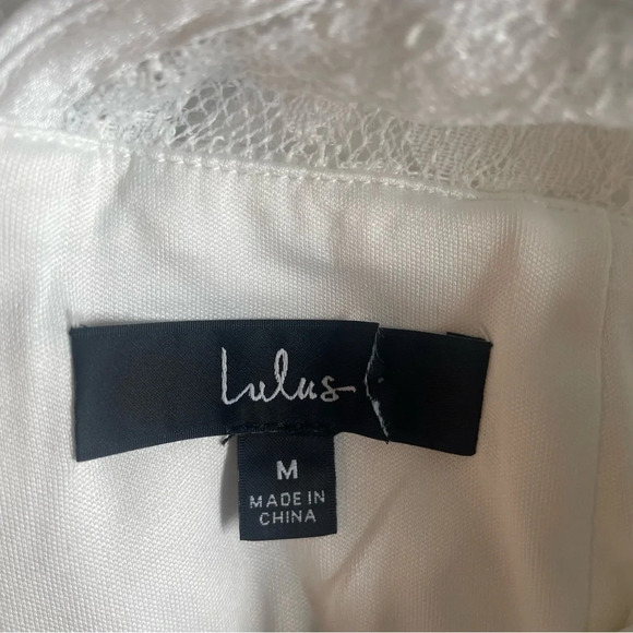 New! Lulus Romantic Inclinations Lace Backless Wide-Leg Jumpsuit 33103 - Picture 8 of 10